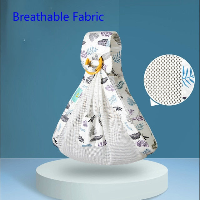 Cotton Wrap Sling Carrier Newborn Safety Ring Baby Carrier Comfortable Infant Kangaroo Bag