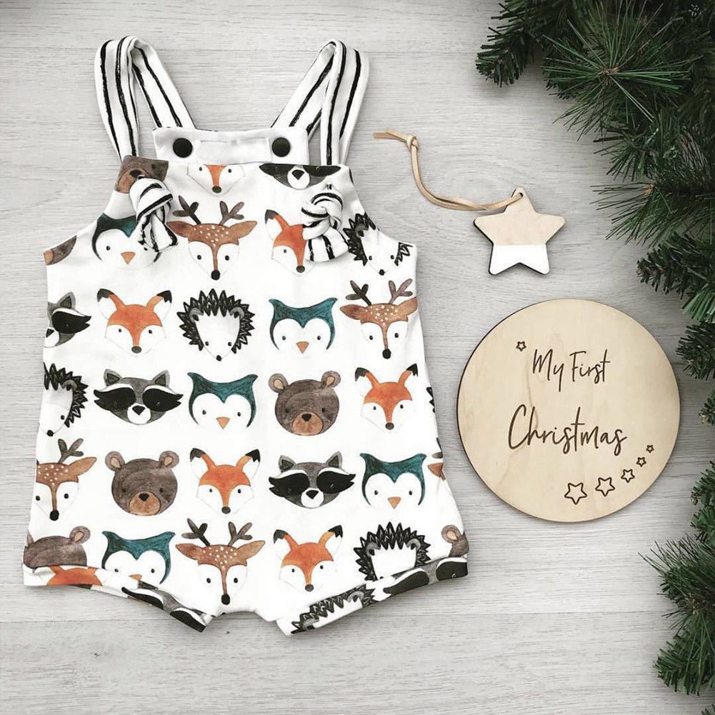 Woodland Friends Summer Romper for Boys & Girl