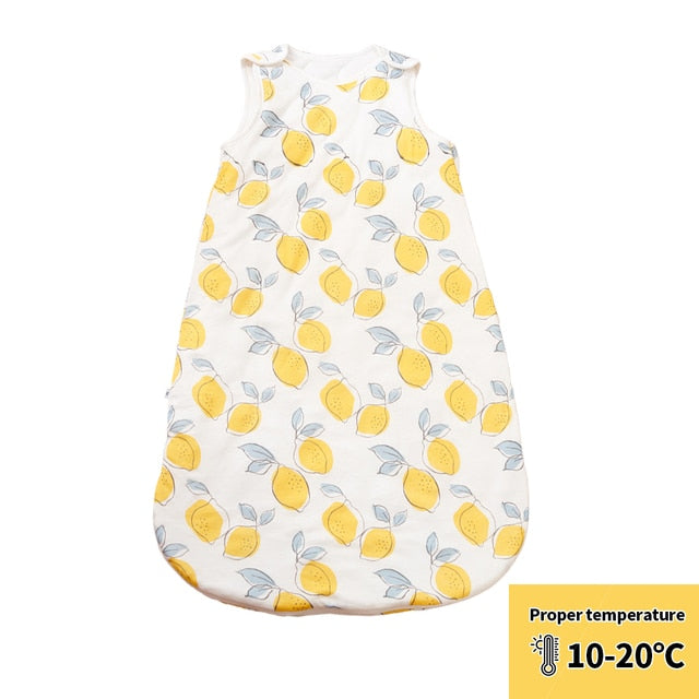 Happyflute Baby Sleeping Bag 1.0Tog Bamboo Cotton Print Vest Sleep Sack For 0-2 years Newborn Baby