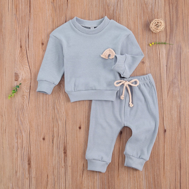 Rainbow skies long sleeve jumper