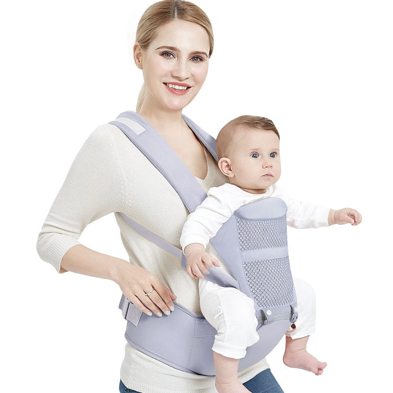 ON the GoBaby Carrier Backpack With Hip Seat 0-48 Months