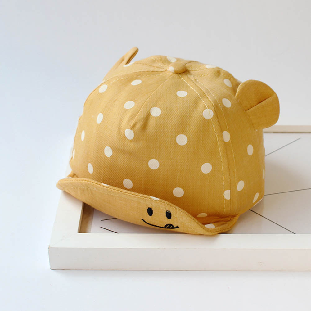 sun dot smiles polka dot hat