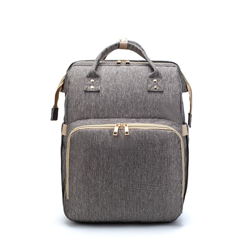 Fashion New Diaper Bags Backpack Multifunctional Foldable Baby Bed Crib Bag Large Capacity Stroller Bag Insulation Nursing