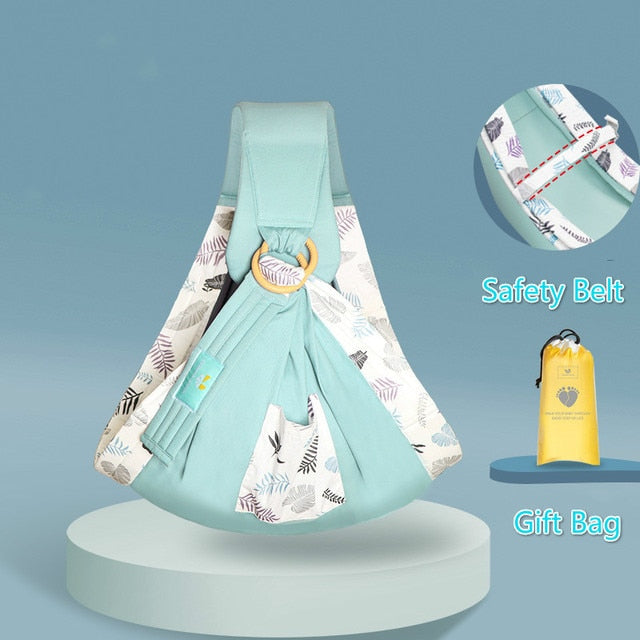 Cotton Wrap Sling Carrier Newborn Safety Ring Baby Carrier Comfortable Infant Kangaroo Bag