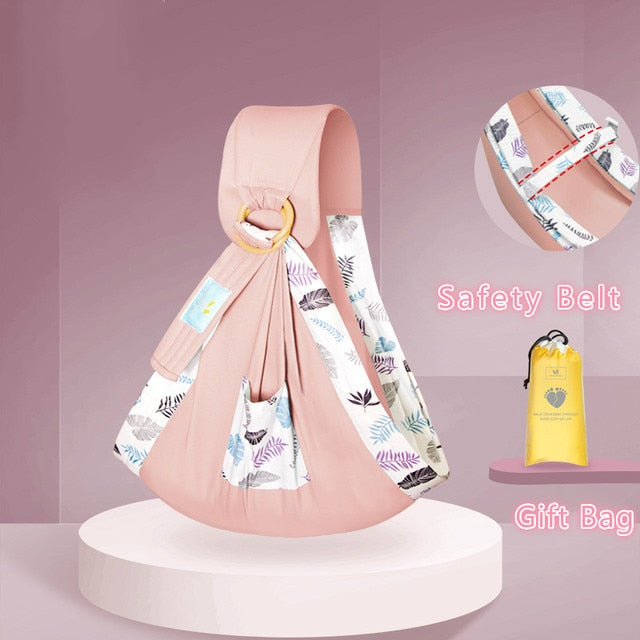 Cotton Wrap Sling Carrier Newborn Safety Ring Baby Carrier Comfortable Infant Kangaroo Bag