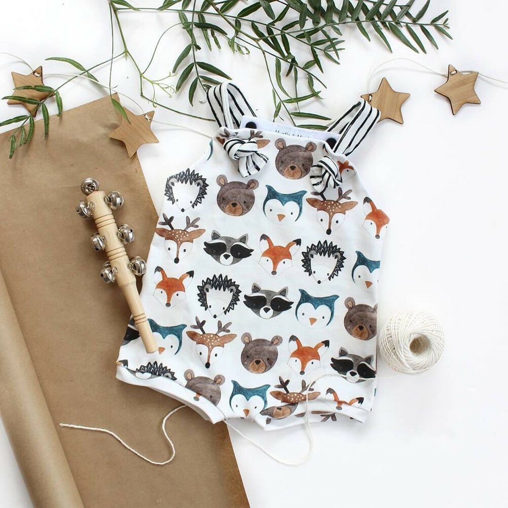 Woodland Friends Summer Romper for Boys & Girl