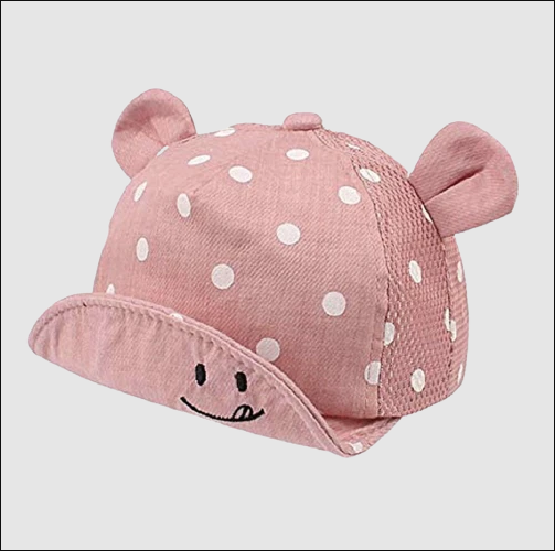sun dot smiles polka dot hat