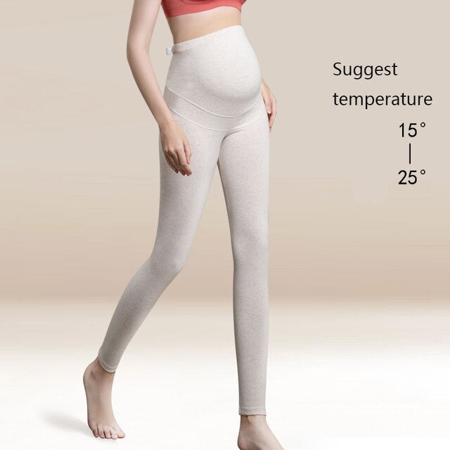Winter Warm Velvet Maternity high waist support Leggings