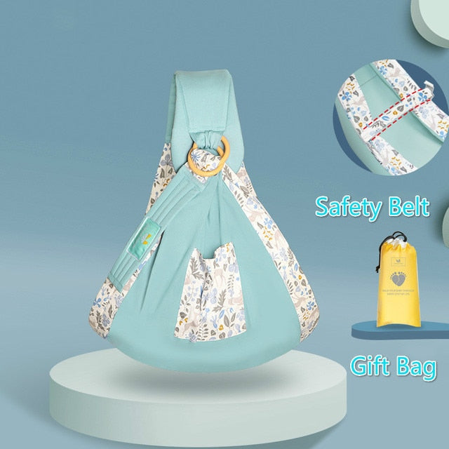 Cotton Wrap Sling Carrier Newborn Safety Ring Baby Carrier Comfortable Infant Kangaroo Bag
