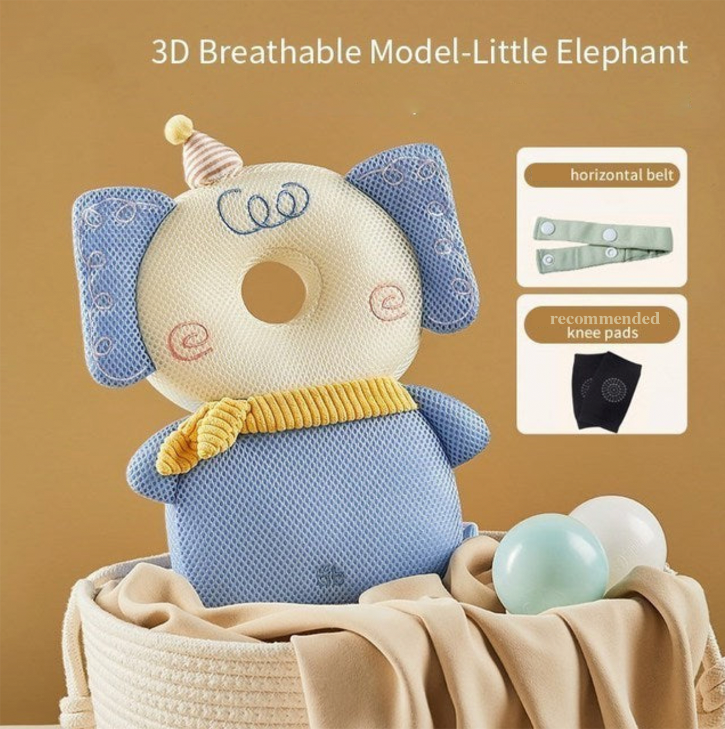 Baby Head Protection Headrest Security Pillows for todlders & newborns(knee pads not included)