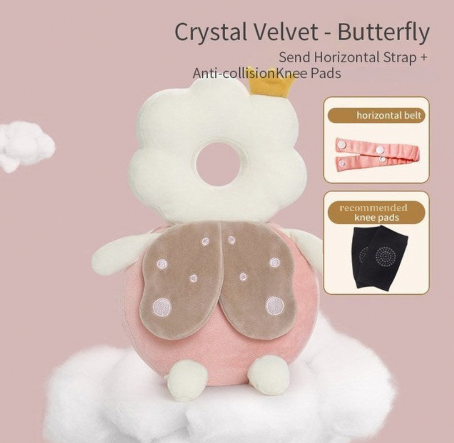 Baby Head Protection Headrest Security Pillows for todlders & newborns(knee pads not included)