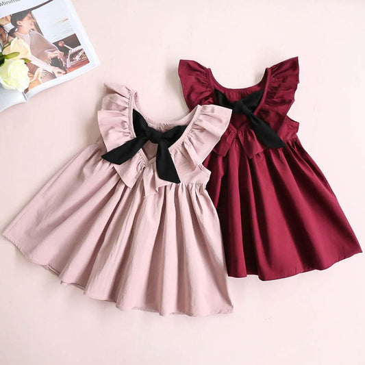 Bowknot Baby Girls dress