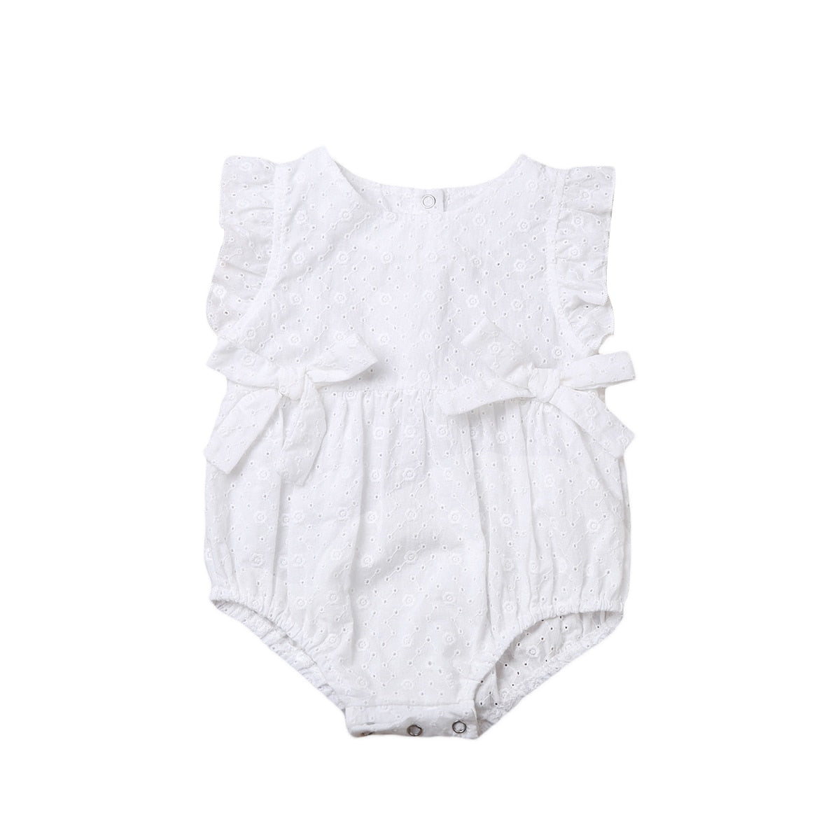Summer Flower Ruffles Romper