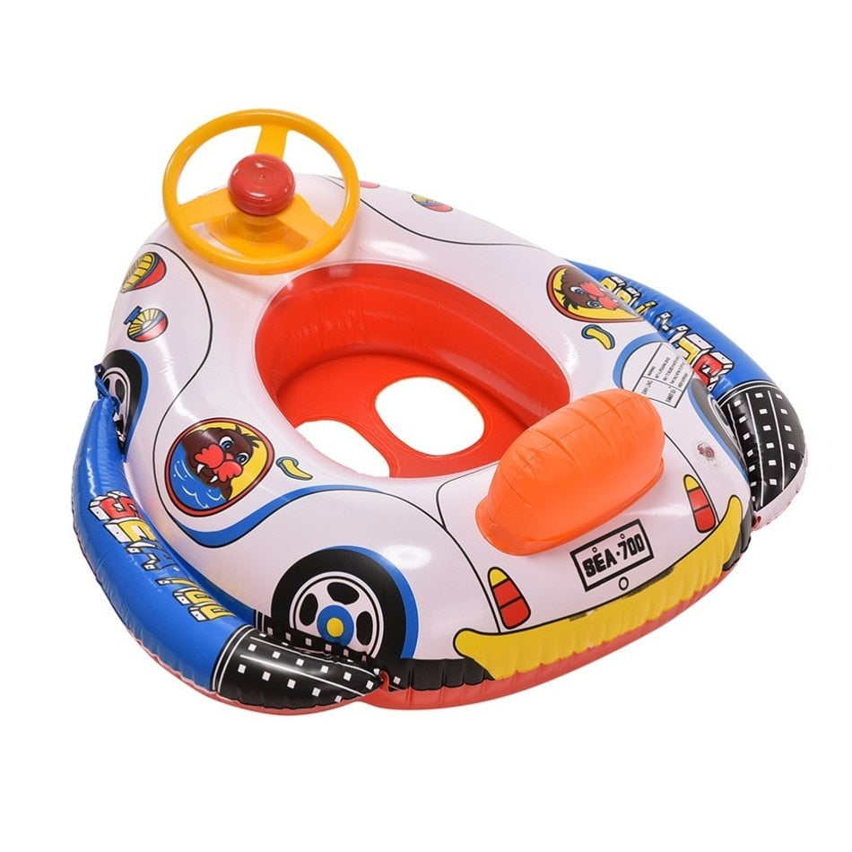Fast Car Nascar Inflatable Pool Ring Swim Seat Float Boat Water Sport