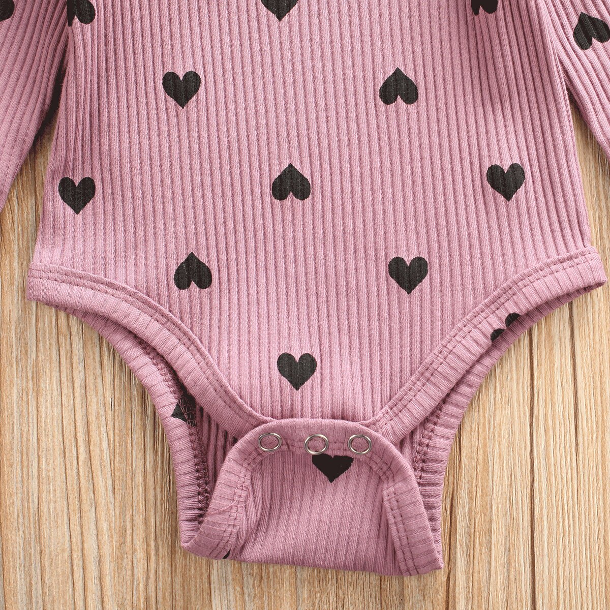 Newborn Girls Baby Romper Polka Dot Hearts
