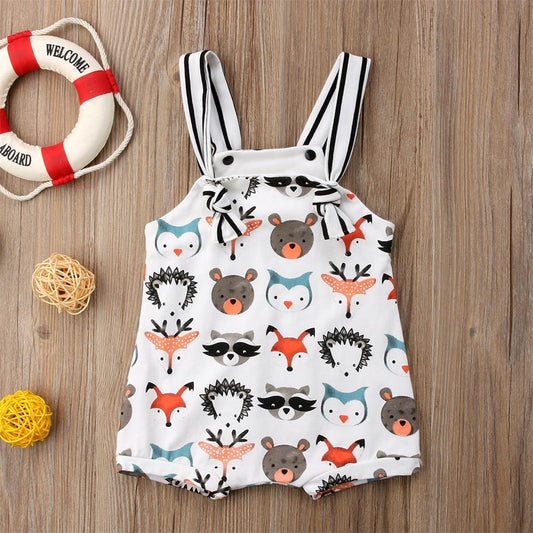Woodland Friends Summer Romper for Boys & Girl