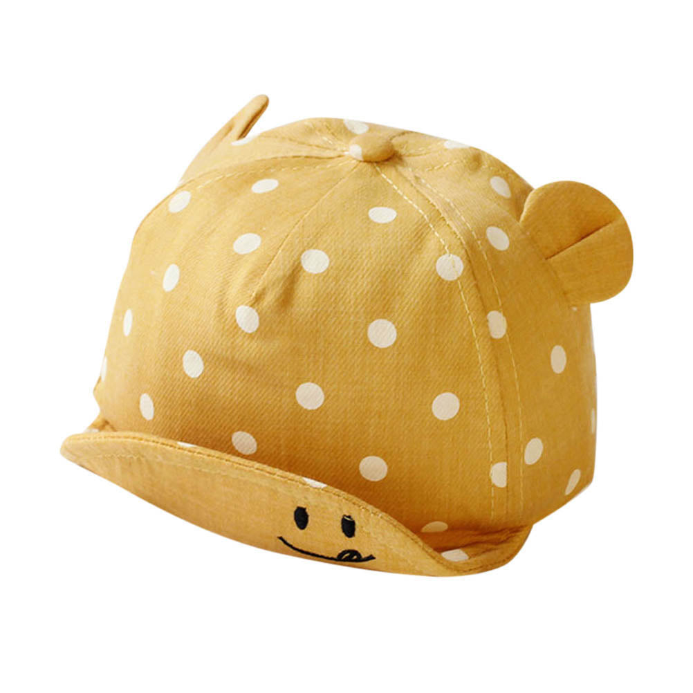 sun dot smiles polka dot hat