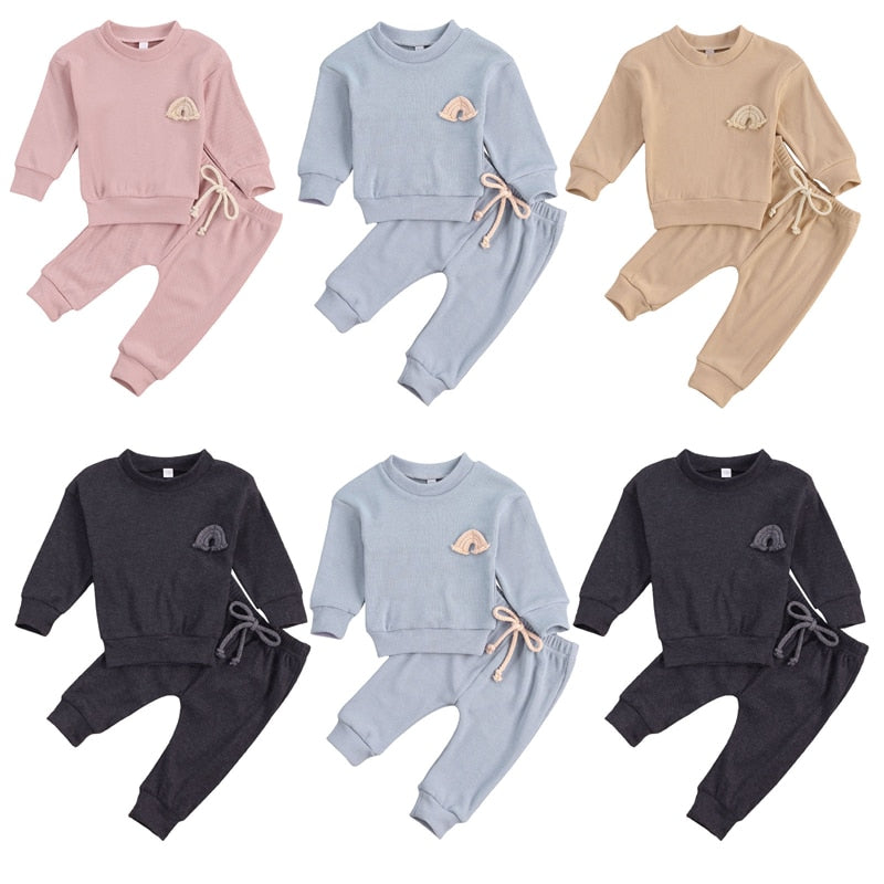 Rainbow skies long sleeve jumper
