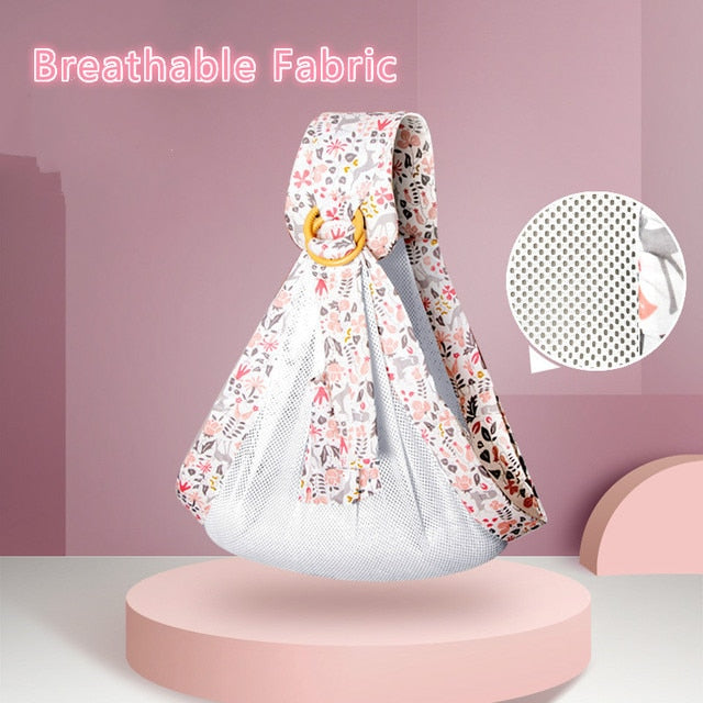 Cotton Wrap Sling Carrier Newborn Safety Ring Baby Carrier Comfortable Infant Kangaroo Bag