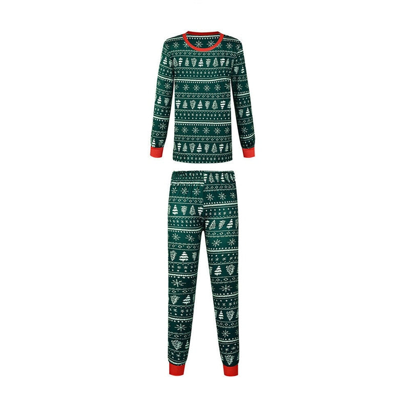 OH Christmas Tree family matching pajamas set