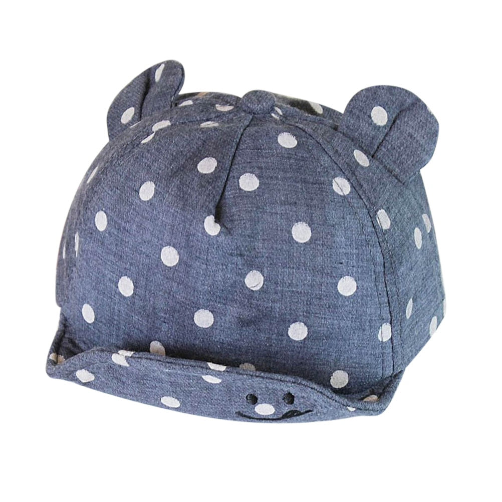 sun dot smiles polka dot hat