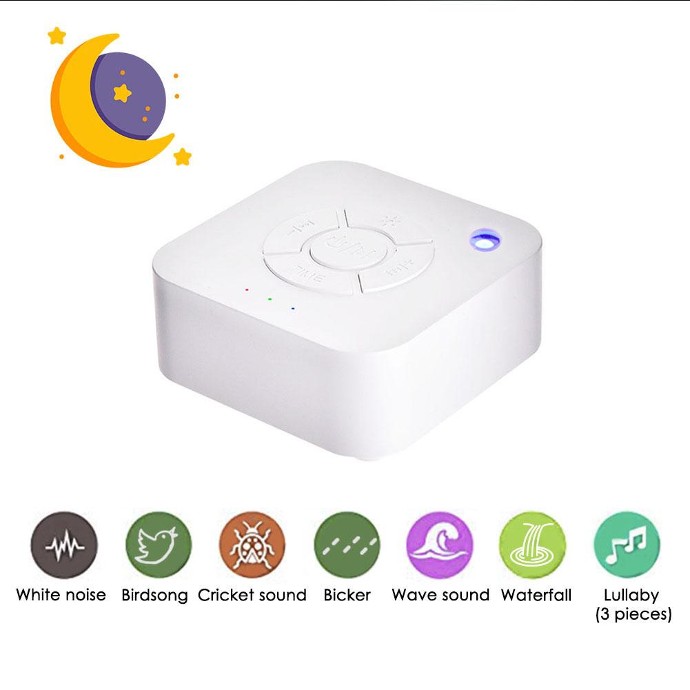 White Noise Machine USB Rechargeable Timed Shutdown Sleep Sound Machine For Sleeping & Relaxation for Baby Adult Office Travel