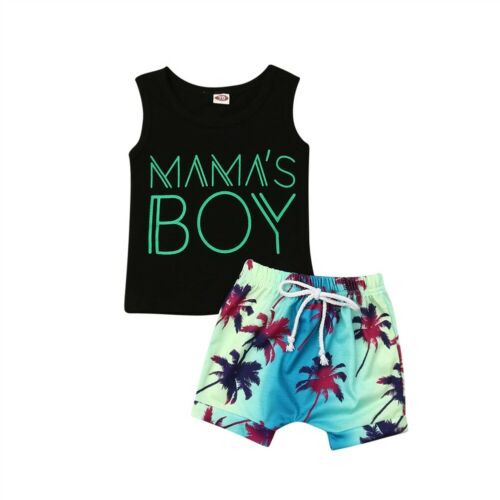Mamas Boy Outfit Set Hawaii Style, tropical fit