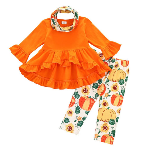 Pumpkin patch long sleeved Tails Dress