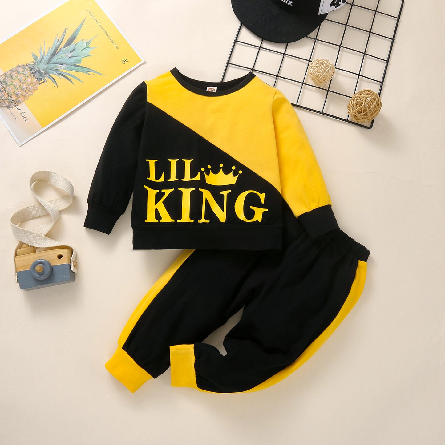 Winter Fall little kings jump suit/ short sleeve outfit