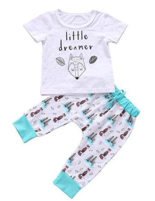 LITTLE DREAMER BABY BOY SUMMER 2-PIECE OUTFIT