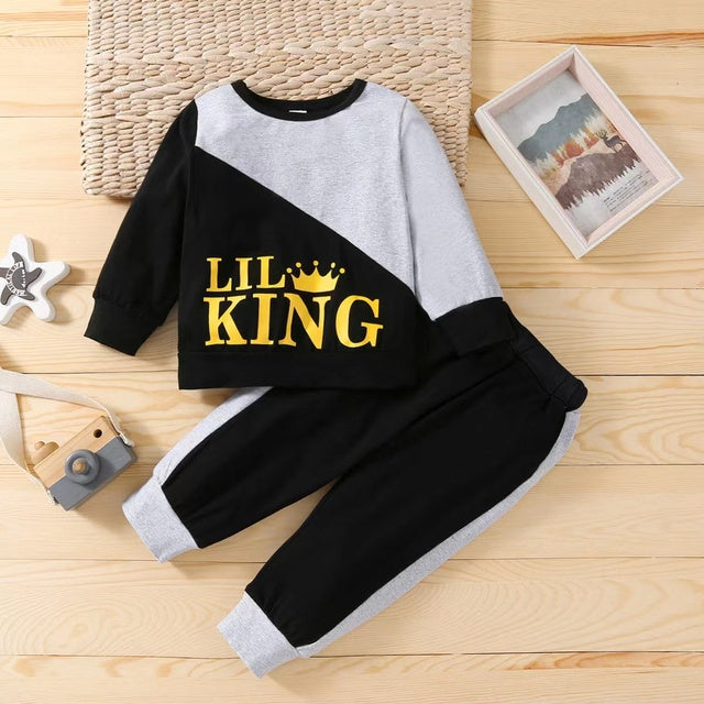 Winter Fall little kings jump suit/ short sleeve outfit